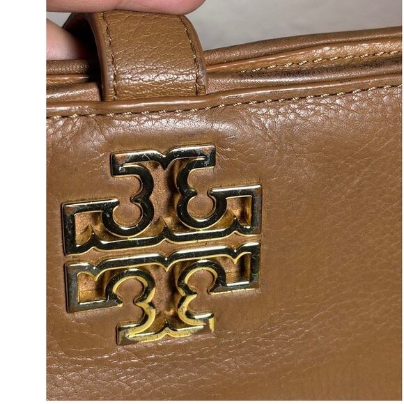 Tory Burch Brown Leather Wristlet Wallet phone case - Picture 8 of 8